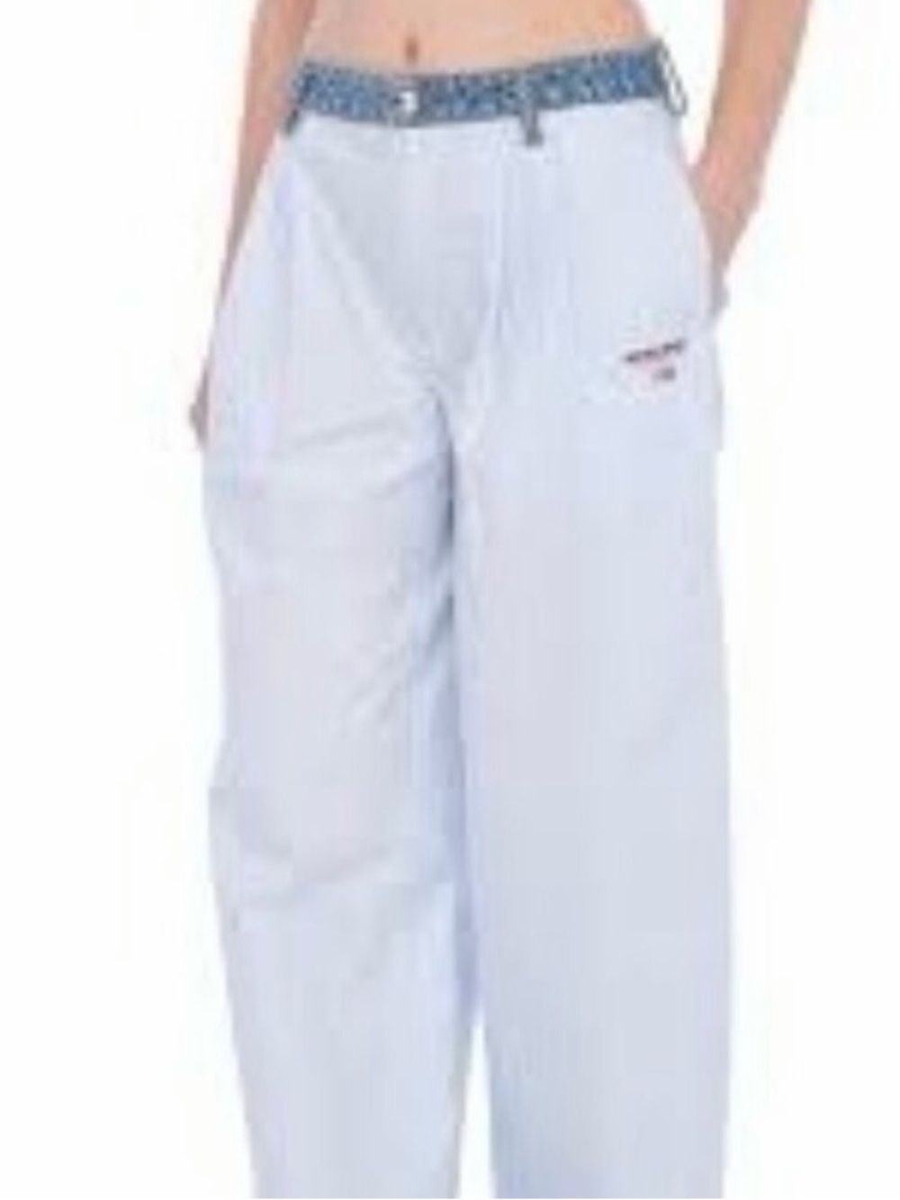 Alexander Wang Pale Blue Wide-Leg pants
